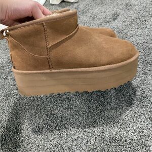 UGG Women's Brown Platform Boots